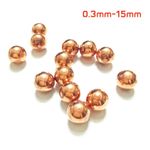 Φ 0.3mm-15mm Pure Cupper Balls Solid Precision Ball 99.9% Cu Smooth Sphere Beads