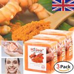 3x Turmeric Soap Face Cleansing Anti Acne Skin Brighten Remove Pimples Dark Spot