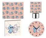 STITCH and ANGEL - 12" Lightshade, Touch Lamp, Wall Art, Wall Clock or Bundle