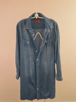 Vintage Denim Dress Shirt| Free Size| Japanese 90s Fashion| 100% Cotton