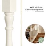 White Primed Edwardian Spindle 32mm x 900mm