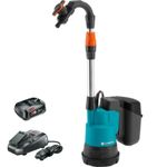 Gardena 2000/2 P4A 18v Cordless Rainwater Submersible Water Butt Tank Pump 1 x 2