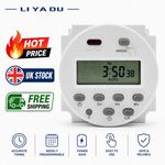 DC 12V 16A LCD Digital Timer Switch Electronic Power Programmable Time Relay UK*