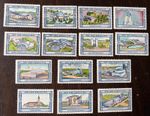 1939 US NEW YORK WORLD'S FAIR CINDERELLA POSTER STAMPS MINT MH OG FOUR SET OF 14