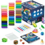 Air Dry Clay, 36 Colors Modelling Clay, 8 Tools, Booklet, Crafting Kits for Kids