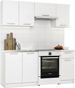 Kitchen Set, Complete Kitchen Set, 5piece Set White High Gloss/Oak