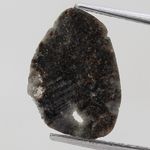 SLICE NATURAL RUSTIC DIAMOND 1+ctw 15mm GRAY COLOR OVAL FACETED FLAT CUT diamond