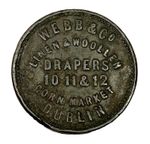 1862 Ireland Dublin Corn Market farthing token Webb & Co linen drapers W# 6350a