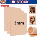 5/10Pcs Tattoo Practice Skin 3mm Thick Blank Double Sided Flexible Tattoo Fake