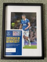 James Tarkowski Framed Signed Photo (Certificate Of Authenticity)