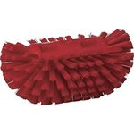 Vikan 70374 Polyester Bristle Hand-Held Tank Brush, 8", Red