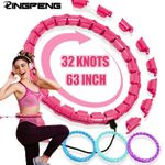 New Weighted Exercise Hoop for Adults Weight Loss Knots Infinity Fitness Hoop