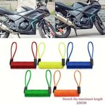 Blue Bike Spring Cable Lock Anti-Theft Rope Alarm Disc Bicycle Security Reminder