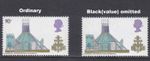 sg801a 1969 1/6d  British Cathedrals Black Omitted UNMOUNTED MINT
