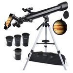 Telescopes Adults Astronomy, 70mm Aperture 700mm AZ Mount Astronomical Tripod 