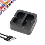 1 PC Dual Battery Charger USB Charging Dock For Ring Rechargeable Doorbell V4