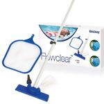BESTWAY HANDHELD CLEANING KIT 80" MAINTENANCE SWIMMING POOL WATER VACUUM SKIMMER