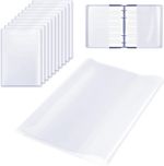 A4 Book Cover, 20 PCS Plastic Clear Book Protector, Waterproof, Reusable