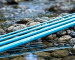 Rodmaker 247 FST – Fast Action Fiberglass Fly Rod Blank - 7'6" 4wt 4pc - Blue