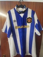 Vintage Umbro Manchester United 1994-96 Third Football Shirt Made In UK Size XL