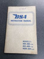 Bsa A50 A65 Instruction Manual 
