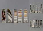 5 Rosemary Wren Oxshott Pottery Trial Glaze Tests Sculptures June 1983 / 1989