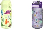 Ion8 Kids Water Bottle, Steel 400Ml, Leak Proof, One-Finger Open, Dishwasher Saf