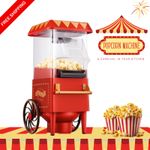 Carnival Hot Air Popcorn Maker Electric Popper Machine Fat Free Snack Vintage