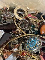 Vintage Lot Various Jewelry Scrap Wear Repair Harvest 2 LB lot