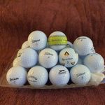 40 Grade A used white Golf Balls various brands washed and cleaned