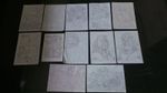 Job lot Webster punch needle craft 12 A3 Iron 0n Transfers Embroidery craft work