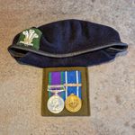 Genuine British Army 1 RRW Medal Group & Veteran Expertly Shaped Beret Pair