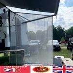 RV Awning Side Sun Shade Screen 9'X7' Mesh Sunshade Sunscreen Complete Kits