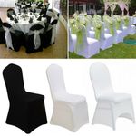 100/50 White Black Spandex Universal Wedding Banquet Chair Cover Meeting Room