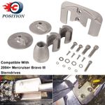 Aluminum Anode Kit for Mercury Bravo III Drives Sterndrives 2004+ CMBRAVO3KITA