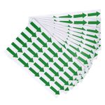 300Pcs Small Arrow Sticker Label 1.2x0.4" Adhesive Color Coding Decal Green