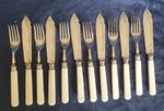 Vintage Set of 6x EPNS Fish Knives & Forks 