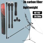 3K Carbon Stabilizer Balance Bar Set Archery Recurve Compound Bow Hunting Damper