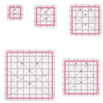 5 Pieces Acrylic Quilting Template Reusable Sewing Ruler Set Acrylic Sewing