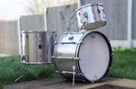 Vintage 1970s Premier 'Kenny Clare' Resonator Drum Kit in Silver Star - 13/16/22