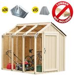 BUILD YOUR OWN 2X4 BASICS ANY SIZE PEAK ROOF SHED KIT 2X4  - 90192MIE