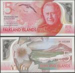 Falkland Island P20 B223 5 Pounds 2025 King Charles @ Ebanknoteshop