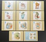 2016 Beatrix Potter PHQ Cards. 11-Card Full set. Unused.