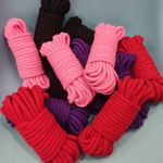 3 X 10m Couples Shibari Rope Thicken Japanese Cotton Ropes Black Red Purple SM