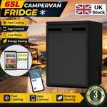 Alpicool 65 litre 12v LG Compressor Fridge/Freezer for Campervan - Black