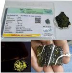 Certified Moldavite Stone Pendant for Men and Women (Green) 80 Carat Plus