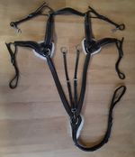 SHIRES SALISBURY 5 POINT BREASTPLATE HV BROWN FULL
