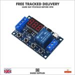 Programmable Timer Delay Relay Module DC 6-30V with LED Display Micro USB