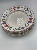 Adams Old Colonial Ironstone Dinner Plates Floral