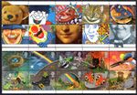L@@K - 50% FACE, 60 NEW 1st CLASS GREETINGS STAMPS. 3 SCANS